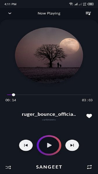 Музыкальный плеер - MP3-плеер — Музыка и аудио, скриншот интерфейса 3
