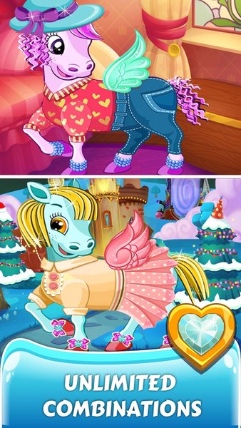 Little Pony Dressup Beauty Salon 🦄 — Ролевые, скриншот интерфейса 4