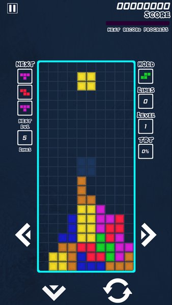 Tetris Classic — Головоломки, скриншот интерфейса 6