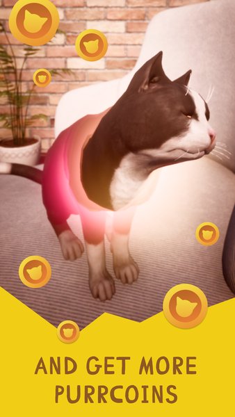 Cat Clicker 3D — Аркады, скриншот интерфейса 3