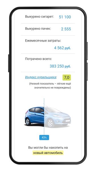 Курить, чтобы бросить! — Здоровье и фитнес, скриншот интерфейса 5
