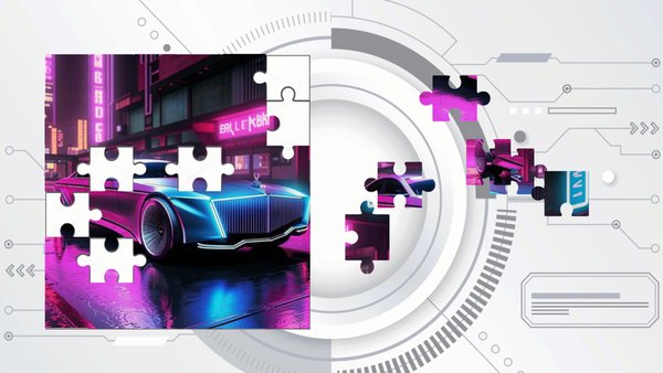Cyberpuzzles — Пазлы, скриншот интерфейса 4