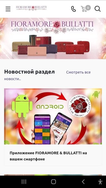 FIORAMORE & BULLATTI — Бизнес, скриншот интерфейса 4