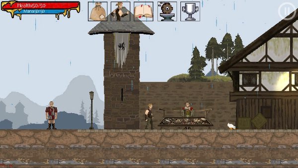 Gothic: ArnaLLiA - RPG platformer — Приключения, скриншот интерфейса 2