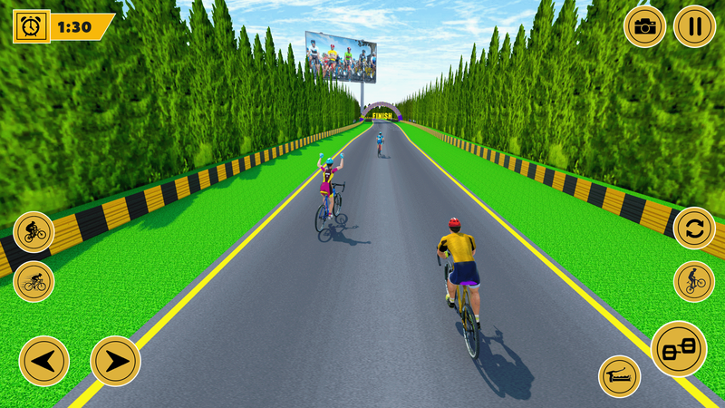 Bicycle Stunt Racing Game: City Bicycle Ride — Гонки, скриншот интерфейса 4