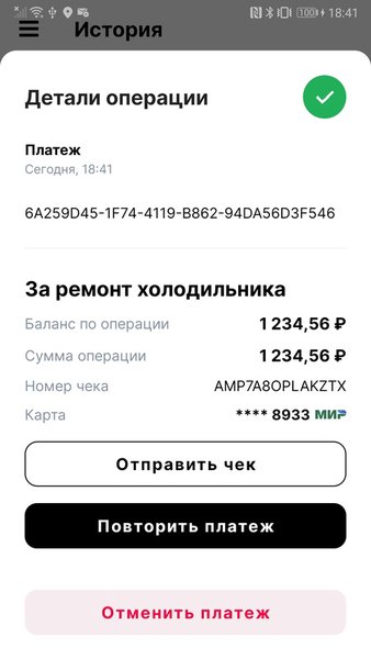 2can SoftPOS — Финансы, скриншот интерфейса 5