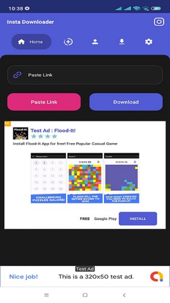 Загрузчик видео из Instagram Pro — Социальные, скриншот интерфейса 4
