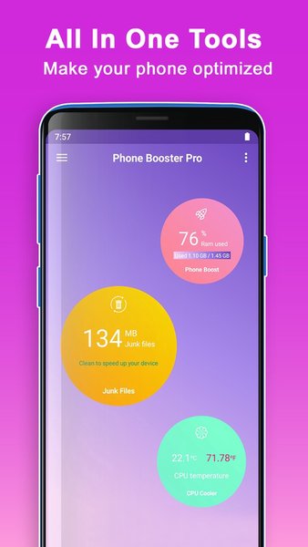 Phone Booster Pro 🚀 — Инструменты, скриншот интерфейса 3