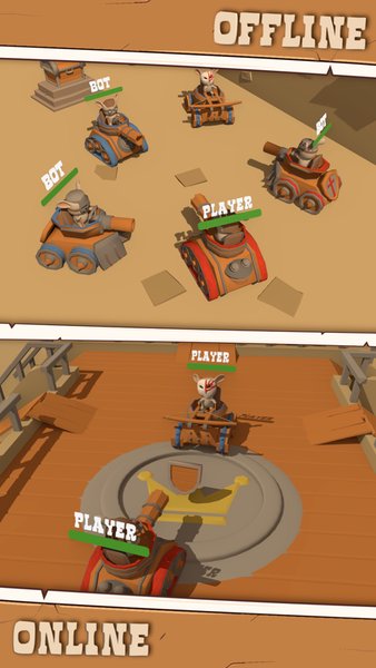 Танки: Tank Huank — Аркады, скриншот интерфейса 1