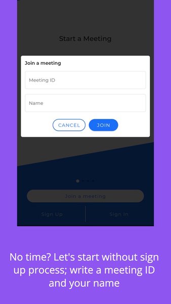 Meetto — Видеовстречи — Бизнес, скриншот интерфейса 2