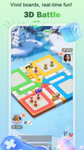 Ludo Oasis：Ludo&Fun Voice Chat — Настольные игры, скриншот интерфейса 1