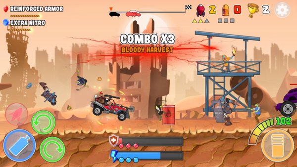 Zombie Crash Racing: Зомби гонки — Гонки, скриншот интерфейса 1