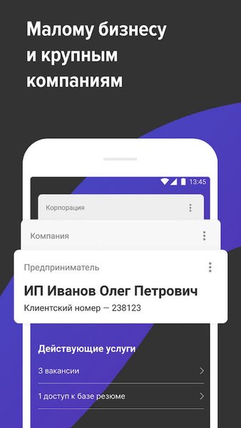 hh бизнес: поиск сотрудников — Работа, скриншот интерфейса 2
