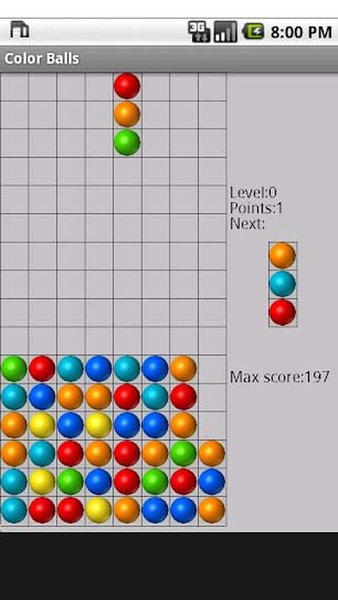 Color Balls — Головоломки, скриншот интерфейса 2